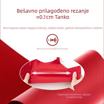 Crveno vjenčano rublje za mladenku, latex grudnjak s tankim push-upom, s punim košaricama