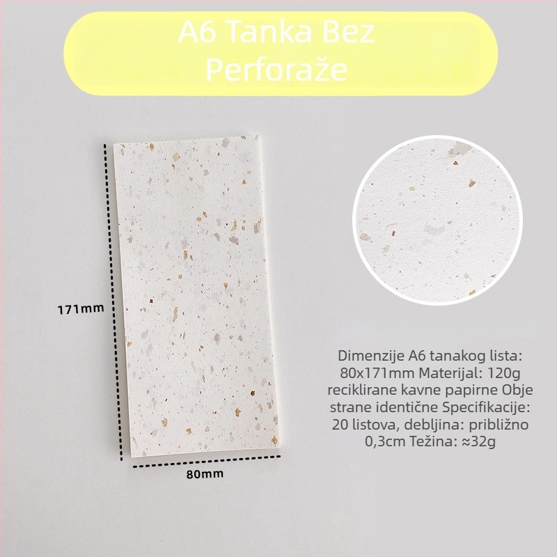 Unutarnja stranica za refill – reciklirani papir za kavu; uvoz: Ne; IP dozvola: Ne