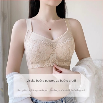 Bežični grudnjak s punim košaricama za velike grudi, protiv opuštanja, bočna podrška, podesivi, tanji oblik košarice, veće veličine