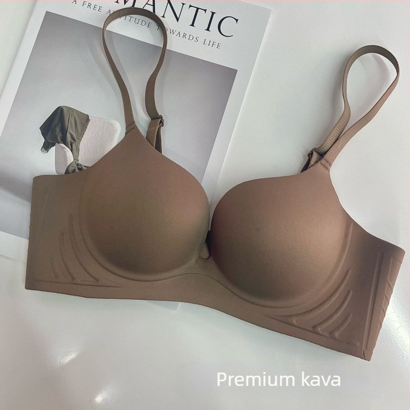 Set grudnjaka s podesivom bočnom podrškom, 3/4 košarica, dvostruke naramenice, bezšivni dizajn, push-up, najlon