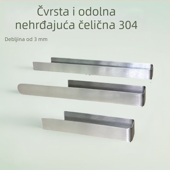 Nehrđajući čelični prsten za ručnike, brušeni završetak, 1 sloj, moderan minimalistički dizajn, maksimalno opterećenje 5