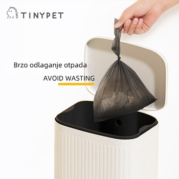 Torbe za otpad kućnih ljubimaca, s ravnim otvorom, biološki razgradive, debeli, 180 kom./kutija