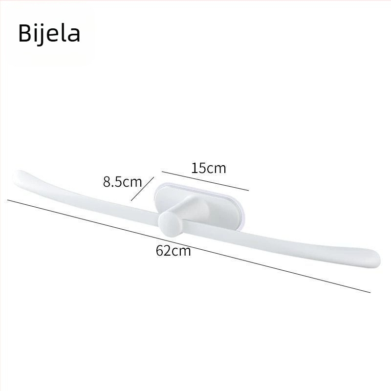 Držač za ručnike bez bušenja s jednom šipkom – minimalistički lagani luksuz, plastični