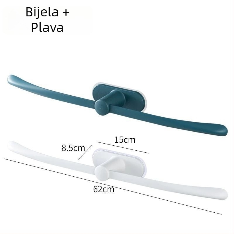 Držač za ručnike bez bušenja s jednom šipkom – minimalistički lagani luksuz, plastični