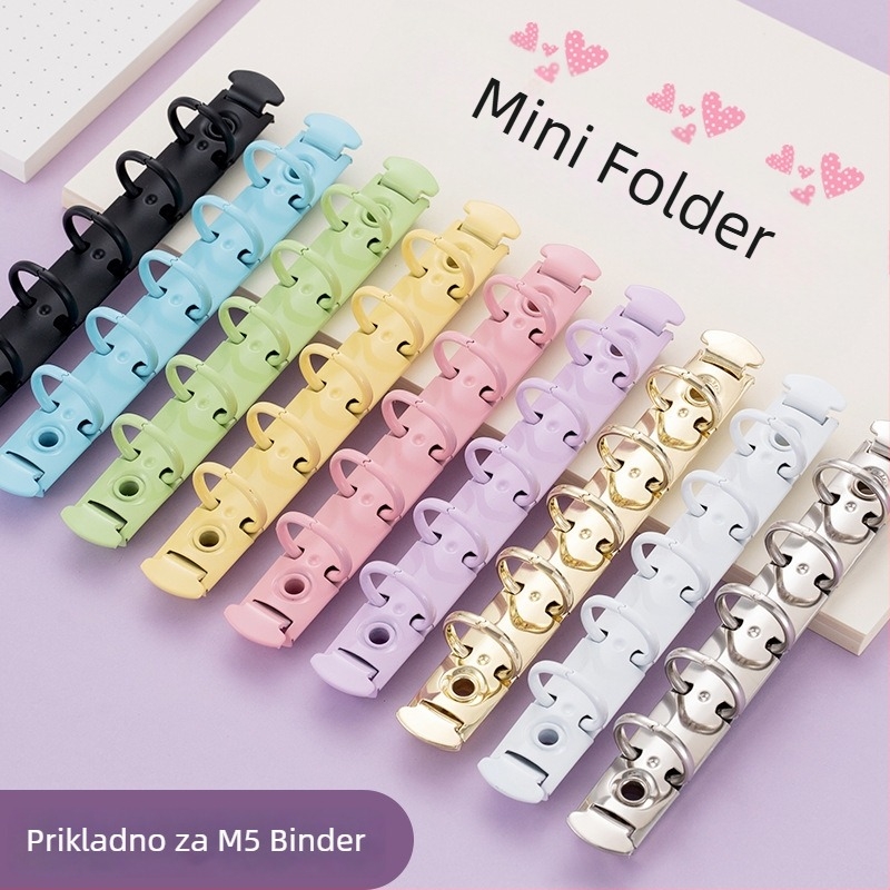 Dacheng metalni klips za mape – dugi rep, za mape s pet rupa