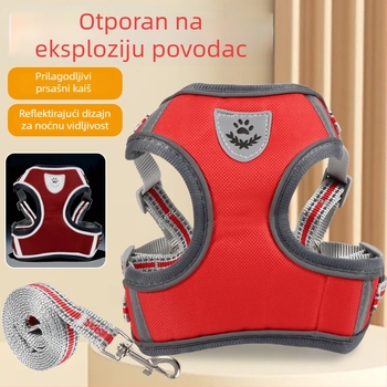 Couplebo tekstilni prsni pojas za pse, prilagodljiv, 240 komada u kutiji