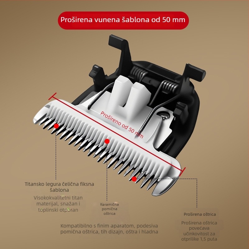 Thanos Električni Kliper za Životinje – Za Pse, Ovce i Koze, 36V Visoka Snaga, Kućište od Aluminijske Legure