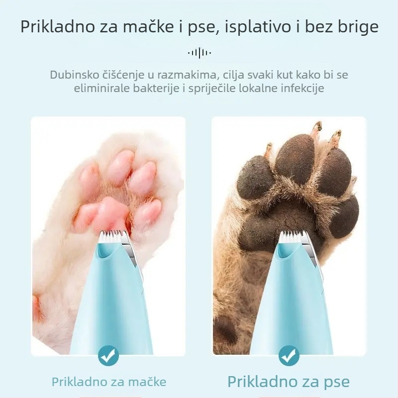 Električni klipper za njegu kućnih ljubimaca – mačke i psi – ABS kućište