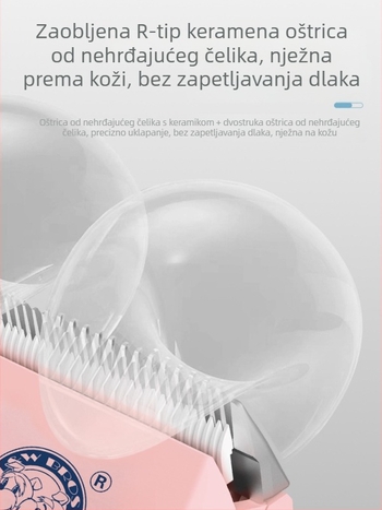 Električni kliper za kućne ljubimce PC-908 od Laiwang Brothers, s velikim LCD zaslonom za mačke
