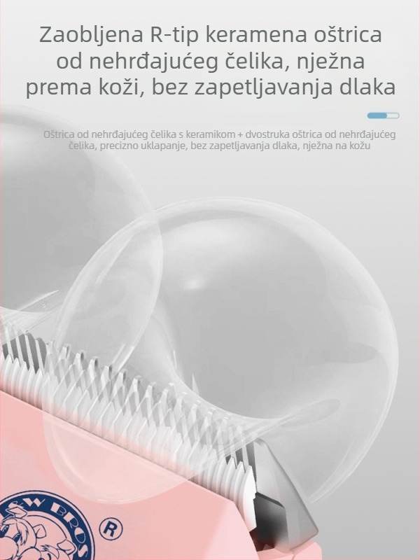 Električni kliper za kućne ljubimce PC-908 od Laiwang Brothers, s velikim LCD zaslonom za mačke