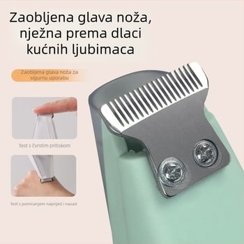 Električni trimer za šape kućnih ljubimaca - punjiv, s integriranim usisivačem, niska buka, za mačke i pse