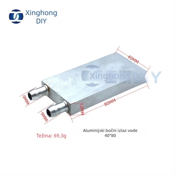 Aluminijska vodno-hlađena glava — model Aluminum cold head; materijal: aluminij; kompatibilna s sustavima disipacije topline; marka XHDIY