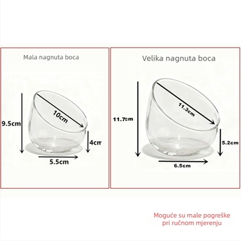 Mikro krajolik s mahovinom – DIY ekološka staklena bočica za uredski dekor, visokokvalitetno borosilikatno staklo, postavljanje