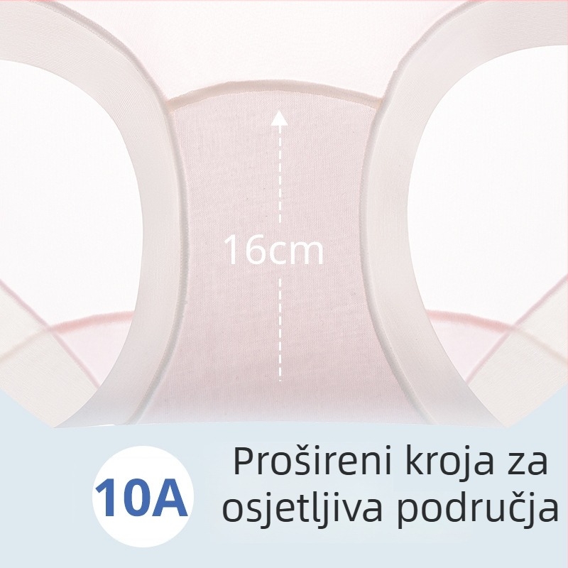 10A antibakterijske gaćice za trudnice od ledene svile, bez šavova, prozračne, s produženom međicom od pamuka, niski struk, podržavaju trbuh, pogodne za ranu, srednju i kasnu trudnoću te postporođajno razdoblje
