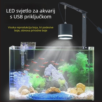LED osvjetljenje za akvarij s zakrivljenim klipom cijevi, 10W, aluminijska legura, 600 g, podrijetlo Zhongshan