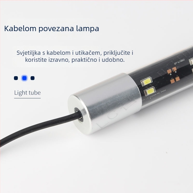 Vodootporna akvarijska lampa za podvodno osvjetljenje, visoka svjetlina za ukrasne ribe i vodene biljke