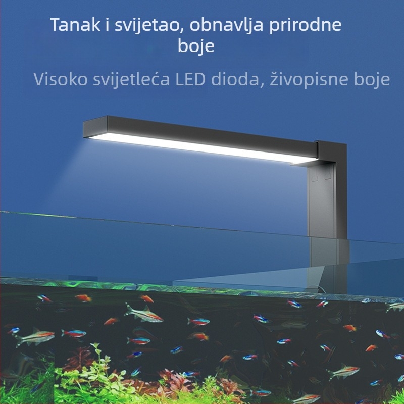 LED svjetlo za akvarij — ABS materijal; Uvoz: Ne; Ovlaštene privatne marke: Ne; Glavna tržišta: Drugo