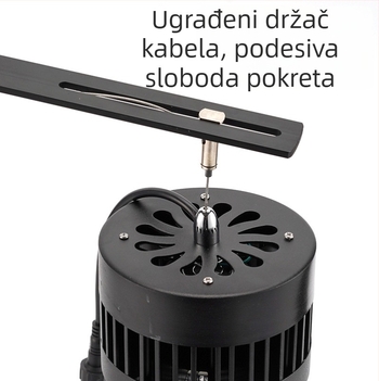 Držač lampe za akvarij, aluminijska legura, podesiva udaljenost, Yihao