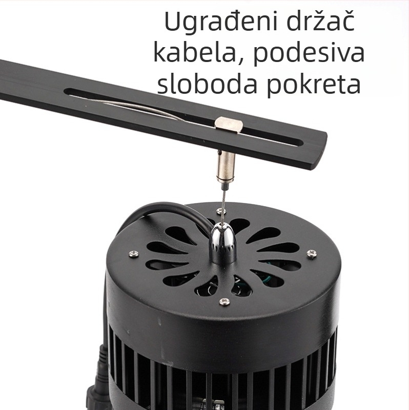 Držač lampe za akvarij, aluminijska legura, podesiva udaljenost, Yihao