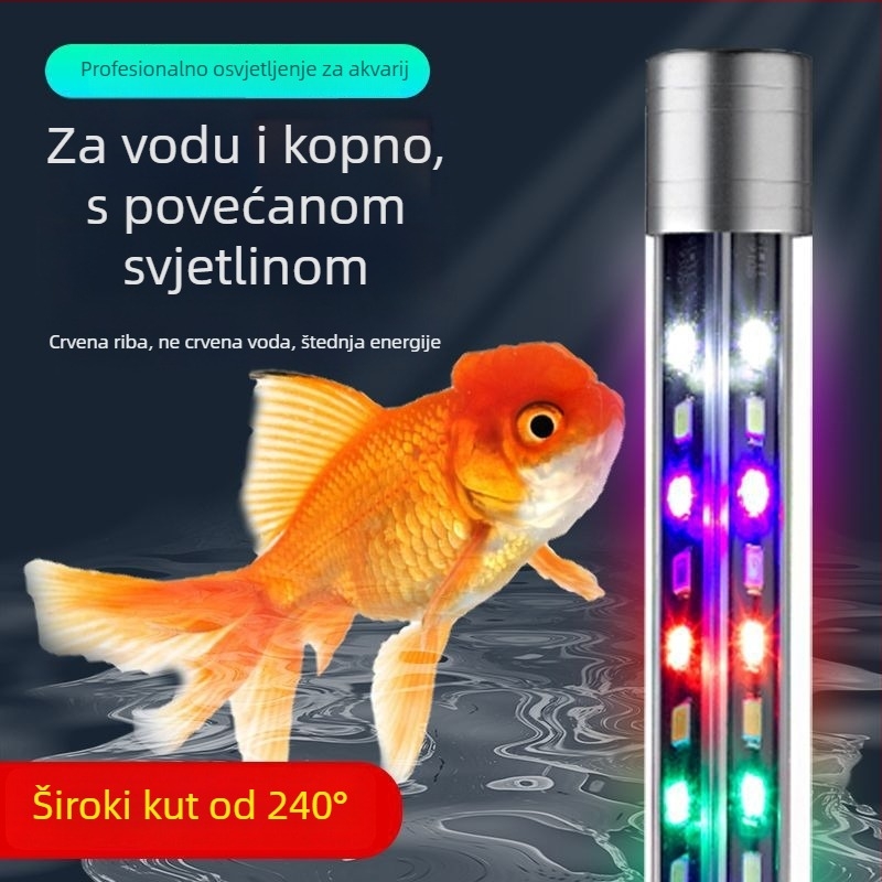LED vodootporna lampica za akvarij - RGB lampa s promjenom boja za ukrasni akvarij