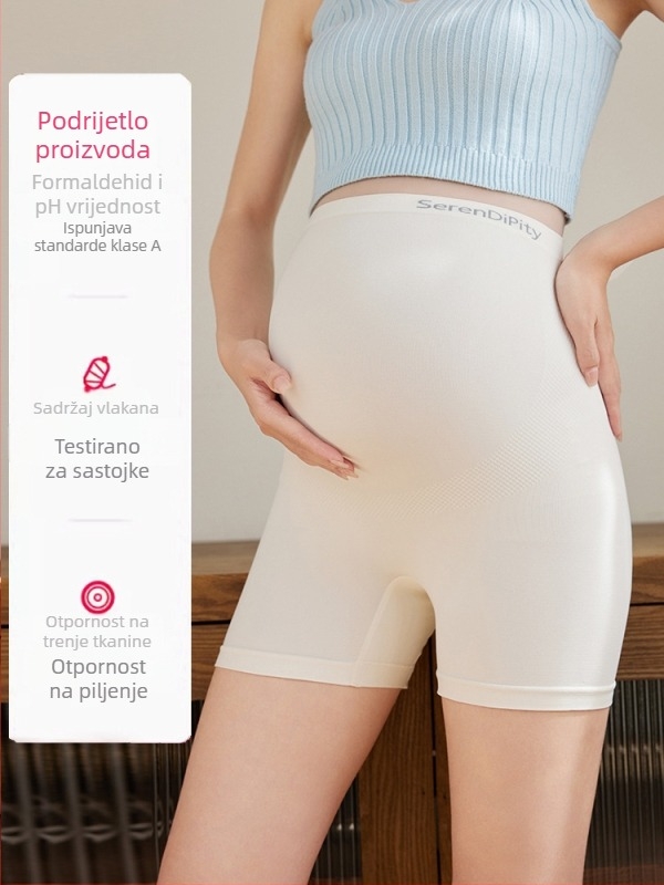Trudničke sigurnosne hlače — dvije u jedne, tanke najlonske tkanine, duljina tri četvrtine, uski kroj, proljeće-ljeto