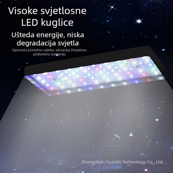 LED rasvjeta za akvarij s biljkama, klips LED svjetlo, 8W, regulirano, puni spektar