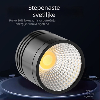 Mali downlight od aluminijeve legure za akvarij i kadu – rasvjeta, 5W/6W, težina varira