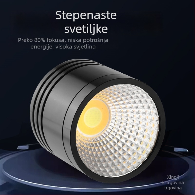 Mali downlight od aluminijeve legure za akvarij i kadu – rasvjeta, 5W/6W, težina varira