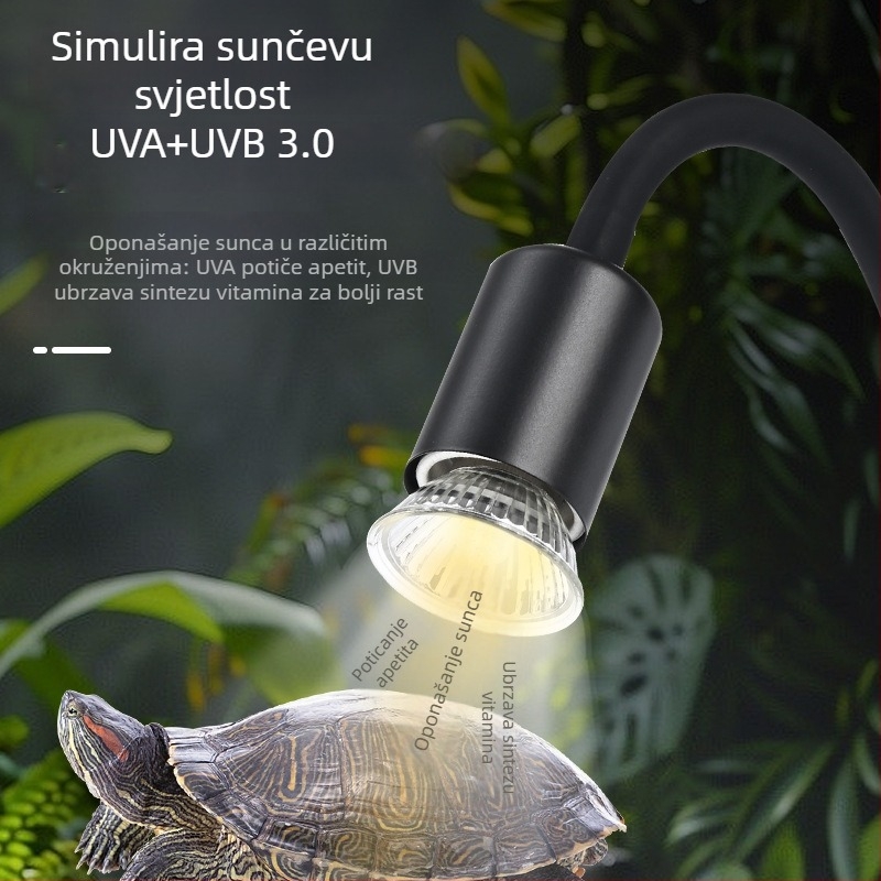 Zhenghaoqiang UV A lampa za gmizavce – grijanje, sunčanje, stolno svjetlo, do 300W, model ZHQXDZDJ002, 420 g