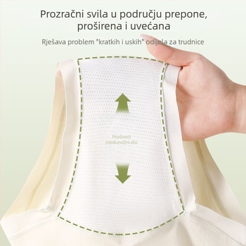 Bešavne trudničke gaćice s visokim strukom i potporom trbuha, za sve faze trudnoće, plus veličina