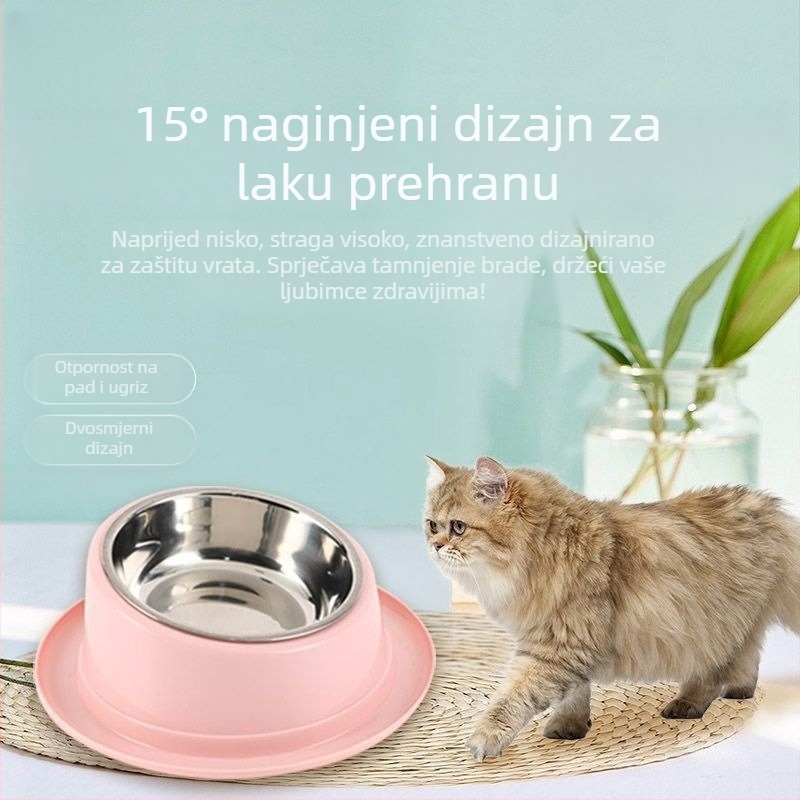 Posuda za hranjenje kućnih ljubimaca s jednim zdjelom – PP materijal, Značka Also Pet, 100 komada