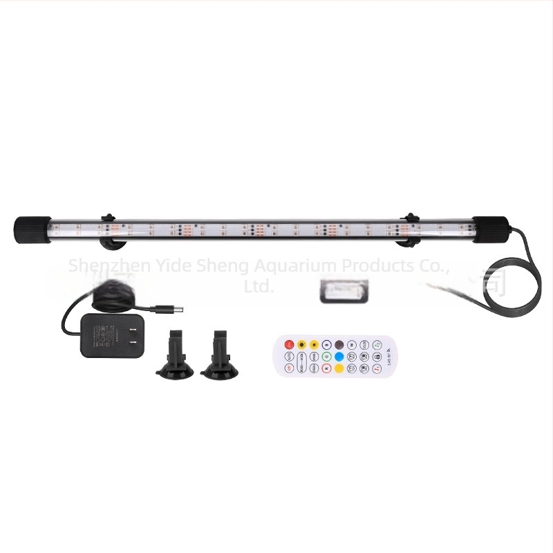 LED svjetlo za akvarij s PC kućištem, vodootporno pametno osvjetljenje s vremenskim upravljanjem i podešavanjem boje putem aplikacije, 65W, 0,5 kg