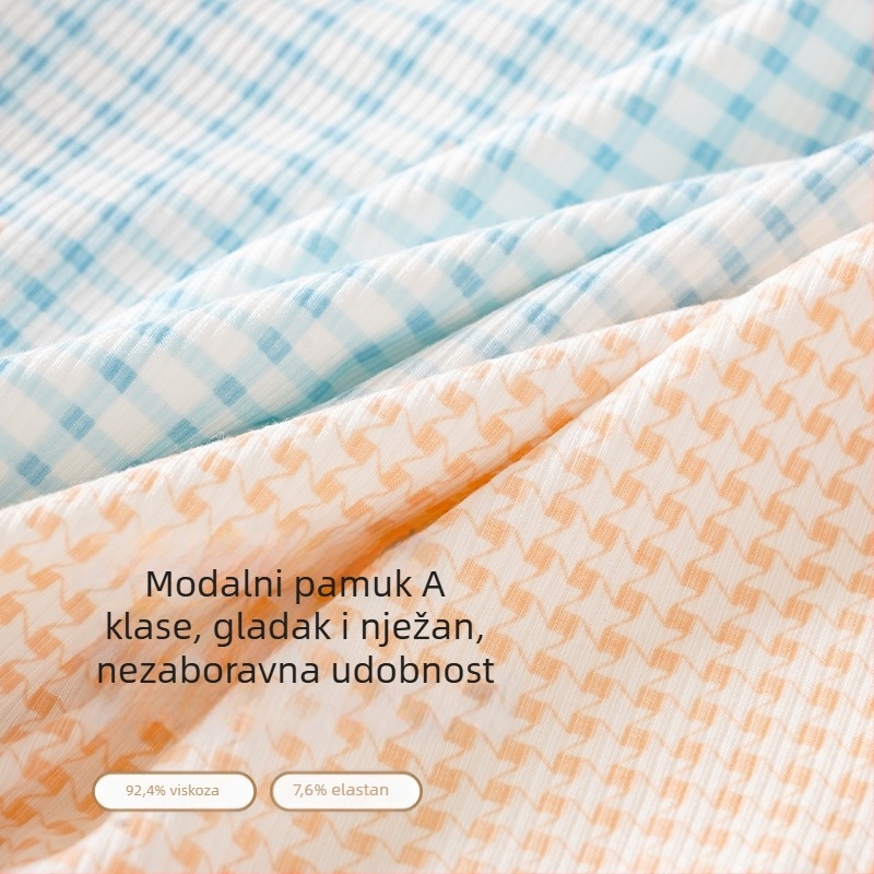 Donje rublje za trudnoću, visok struk, plus veličina, modal pamuk, produženi prepona, podrška trbuhu