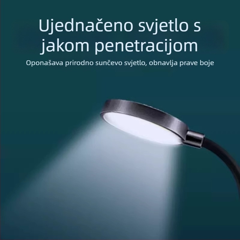 Klip LED svjetlo za akvarij, USB napajanje, podesiva jačina, dopunsko osvjetljenje za ribice i vodene biljke