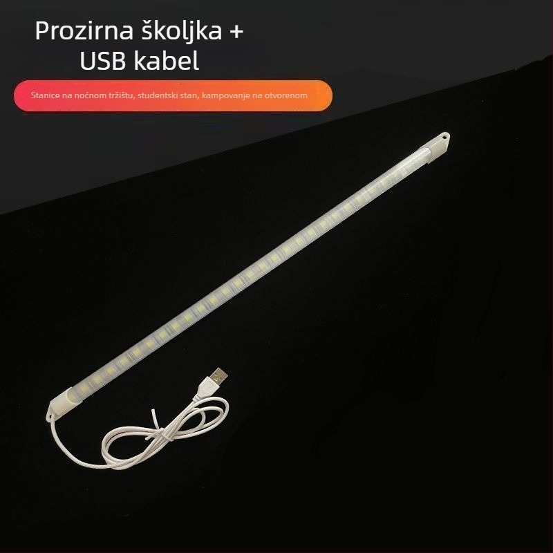 USB vodootporna LED traka, super svijetla, s integriranom power bankom, za kampiranje, dom i akvarij