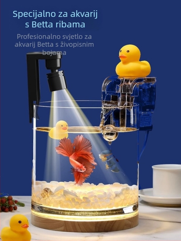 LED svjetlo s klipsom za manje akvarij, vodootporno 2W, rasvjeta za biljke i ribe (Betta, Guppy)
