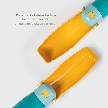 Putna posuda za vodu za pse – prijenosna posuda za vodu, velika kapaciteta, ABS+PET materijal