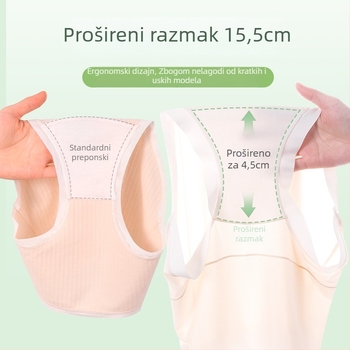Plus veličine trudničke gaćice s visokim strukom i podrškom za trbuh, antibakterijski pamuk, produženi predeo prepona