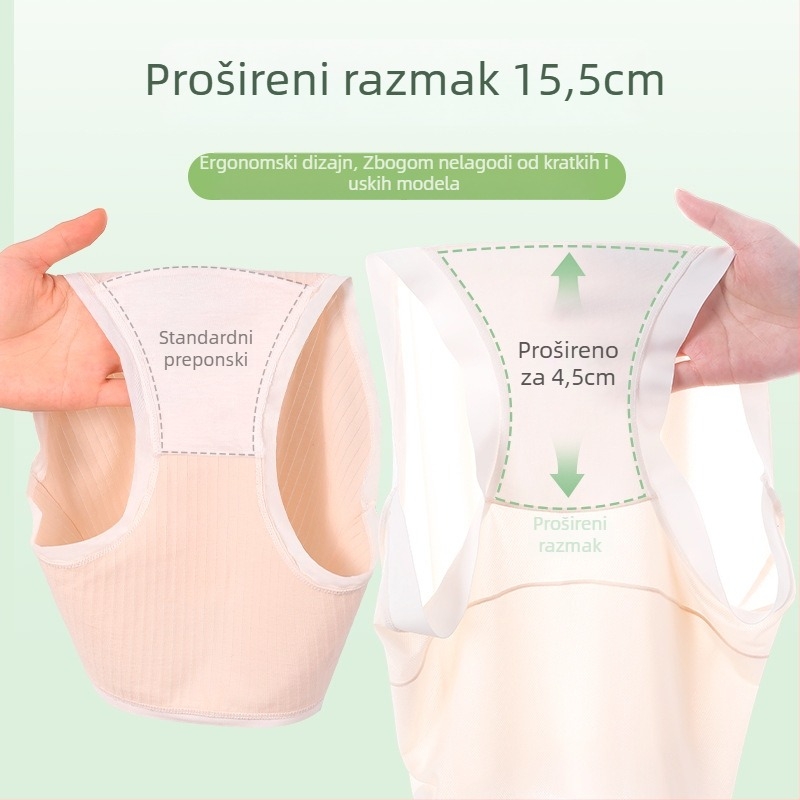 Plus veličine trudničke gaćice s visokim strukom i podrškom za trbuh, antibakterijski pamuk, produženi predeo prepona