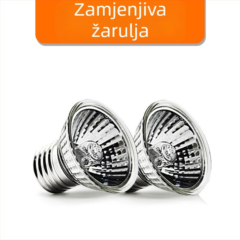 UVB/UVA lampa za gmizavce s dodatkom kalcija, sterilizacija i grijanje, 25W/50W