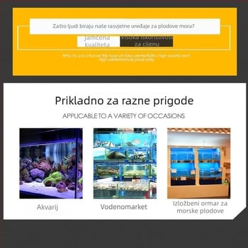 LED lampica za akvarij, vodootporna, 24W, plastično kućište, marka Zhuorui, težina 200 g