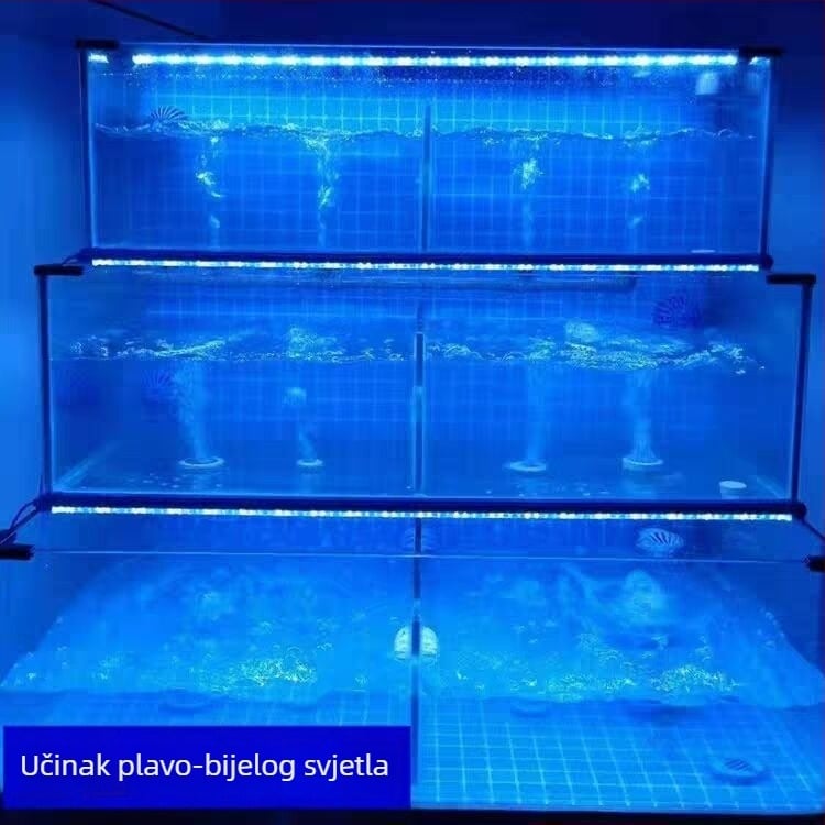 LED lampica za akvarij, vodootporna, 24W, plastično kućište, marka Zhuorui, težina 200 g
