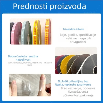 OPP traka za strojno pakiranje, debljina 0,12 mm, materijal OPP, napetost visoka