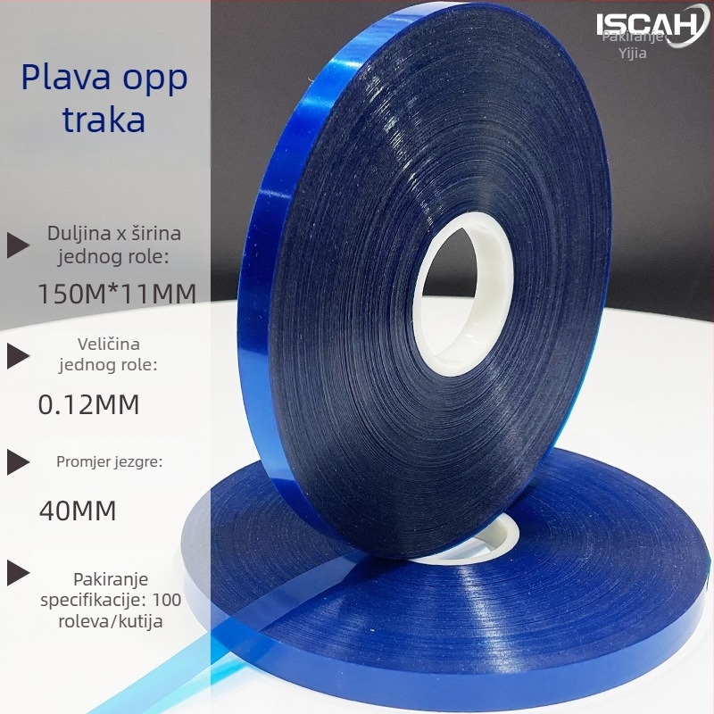 OPP traka za strojno pakiranje, debljina 0,12 mm, materijal OPP, napetost visoka