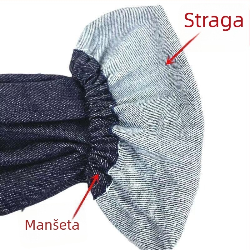 Denim dugi elastični rukav za zaštitu od prašine i zavarivanja