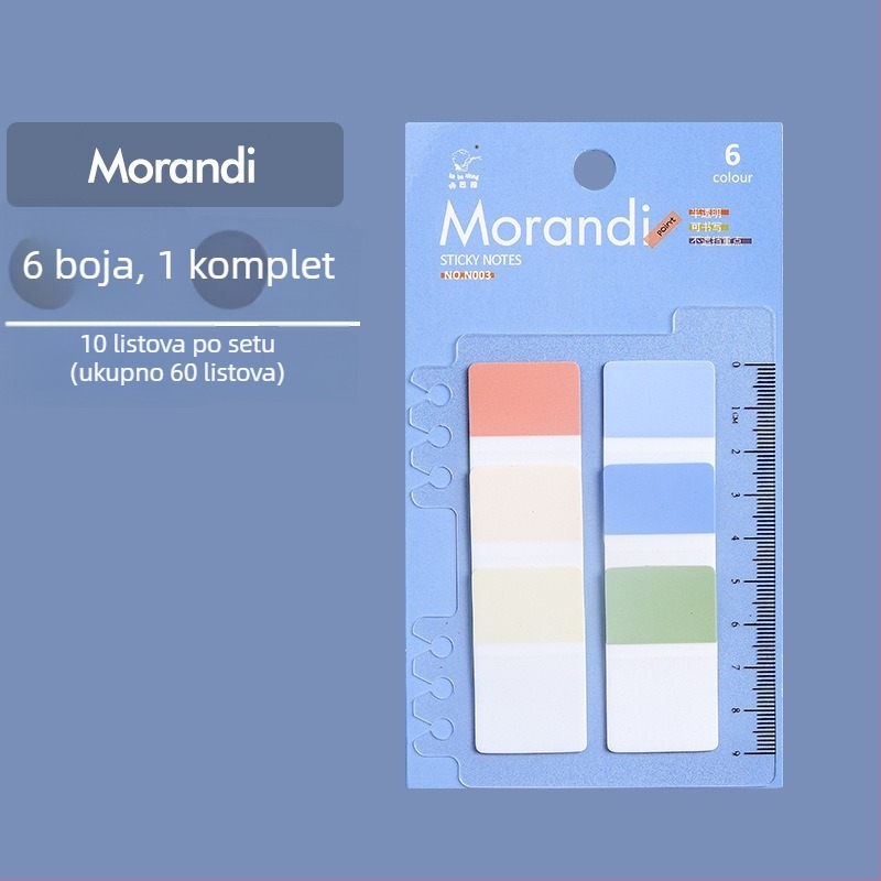 Plastične oznake za indeksiranje, za fascikl, pisljive, bez ljepila