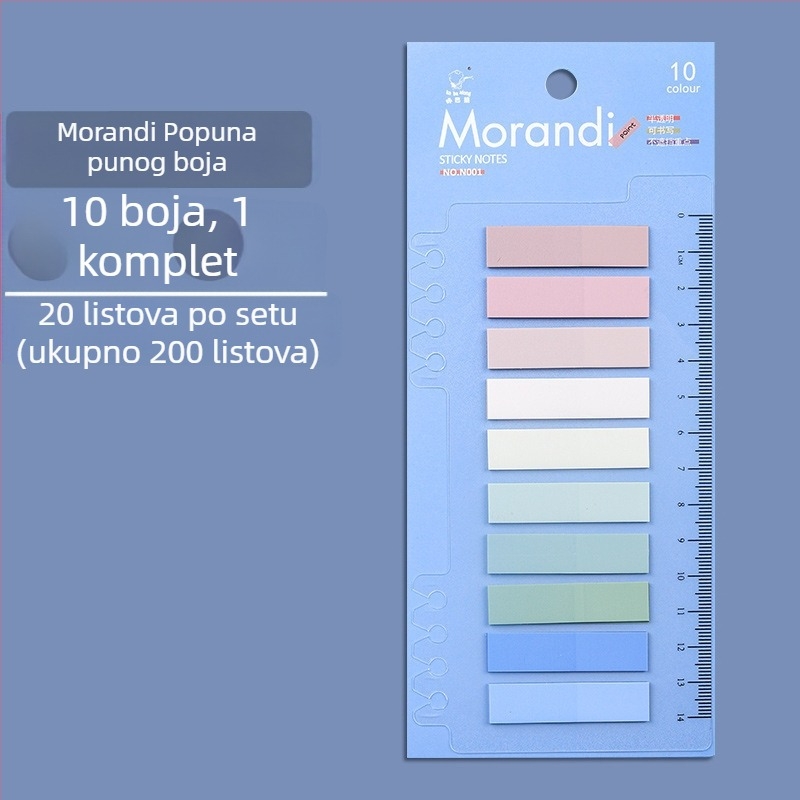 Plastične oznake za indeksiranje, za fascikl, pisljive, bez ljepila