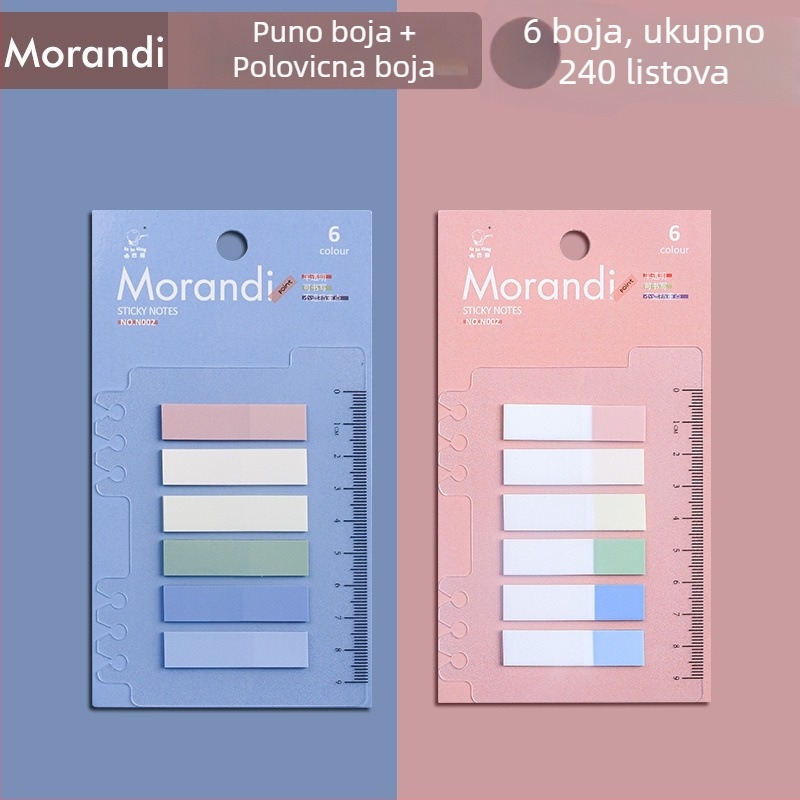 Plastične oznake za indeksiranje, za fascikl, pisljive, bez ljepila