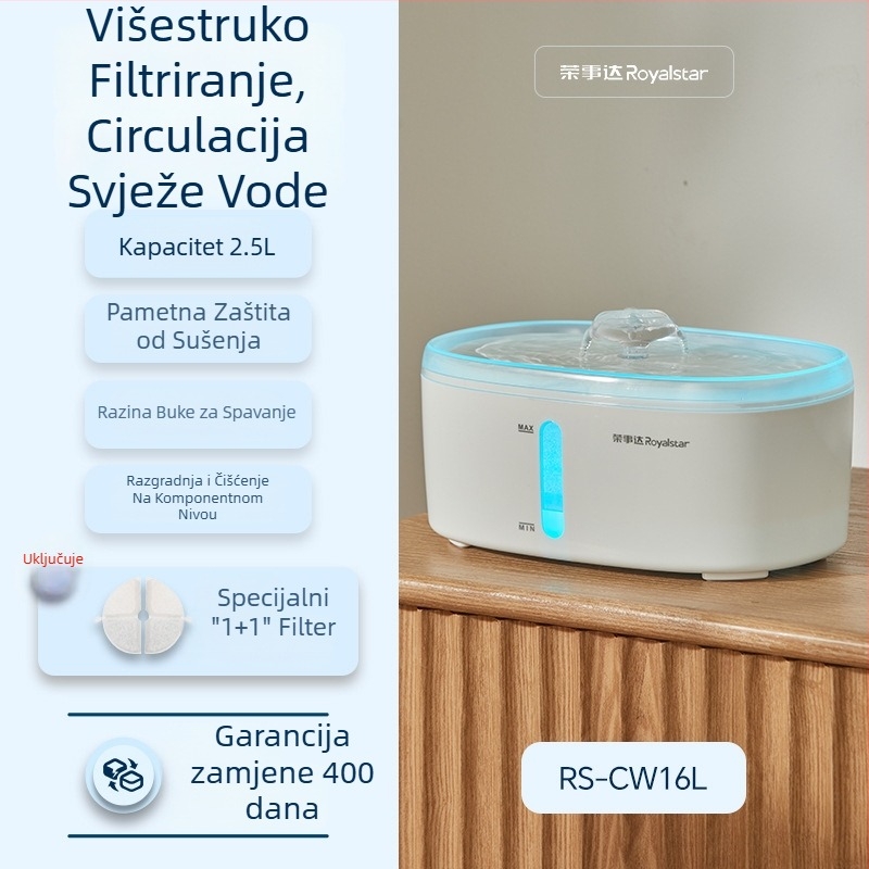 Automatski dispenser vode za kućne ljubimce, kapacitet 16 L, protok vode, odvojiv, pogodan za mačke i pse