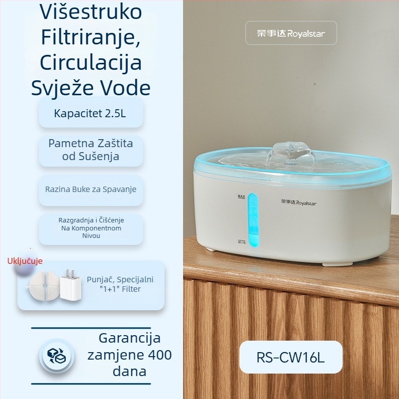 Automatski dispenser vode za kućne ljubimce, kapacitet 16 L, protok vode, odvojiv, pogodan za mačke i pse